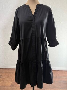 Chico’s Black Shirtdress NWT